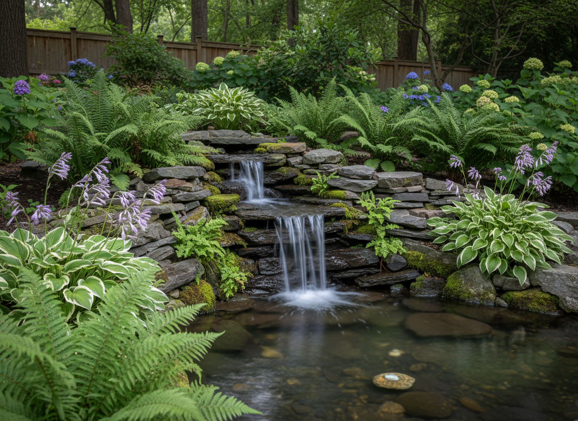 Elegant Water Feature Installation
